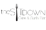 The Sit Down Cafe and Sushi Bar black and white image